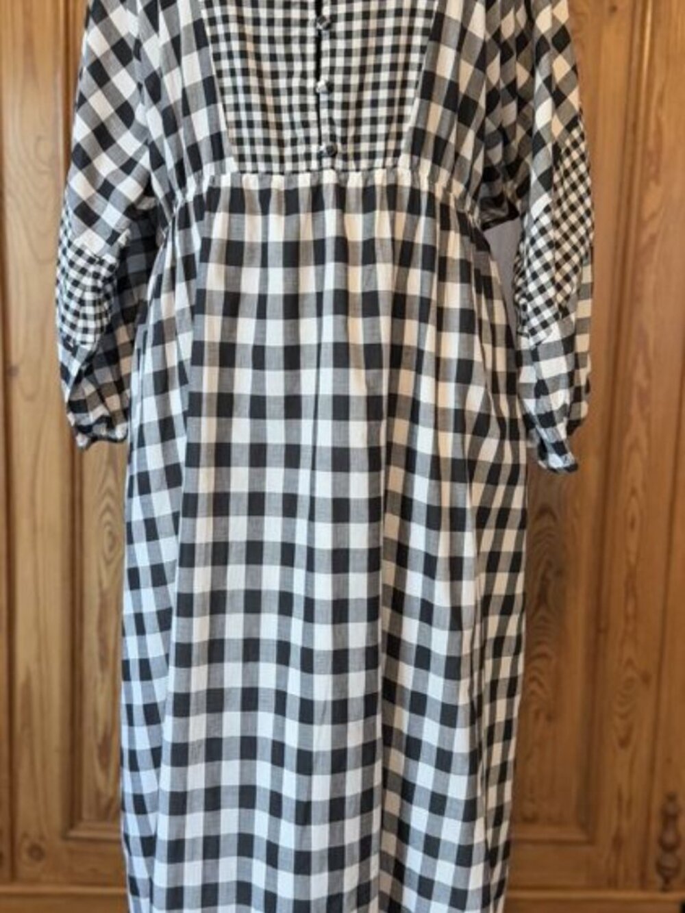 J.Crew Black and White Buffalo Check Shirt Dress Size XXL NWT